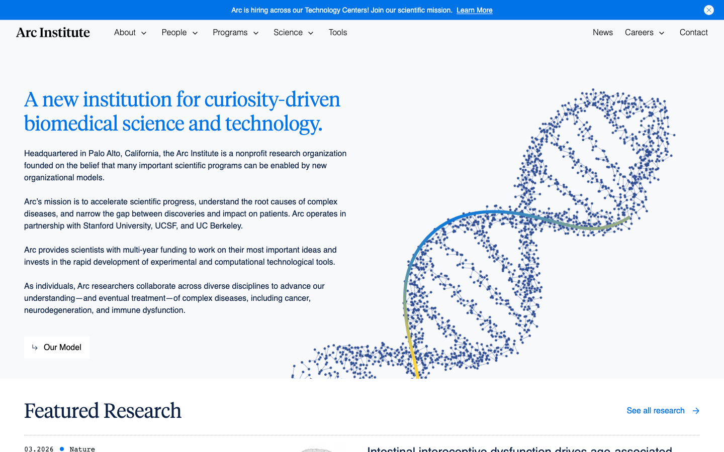 Arc Institute screenshot