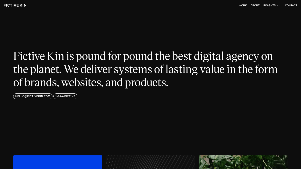 Fictive Kin homepage