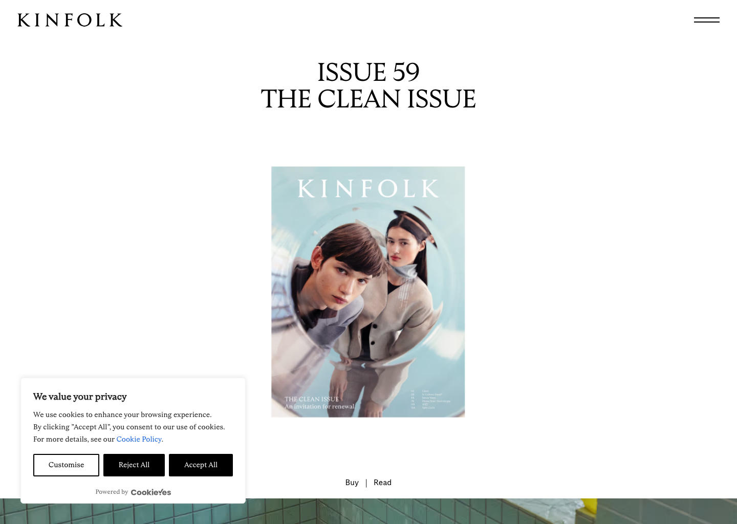 Kinfolk homepage