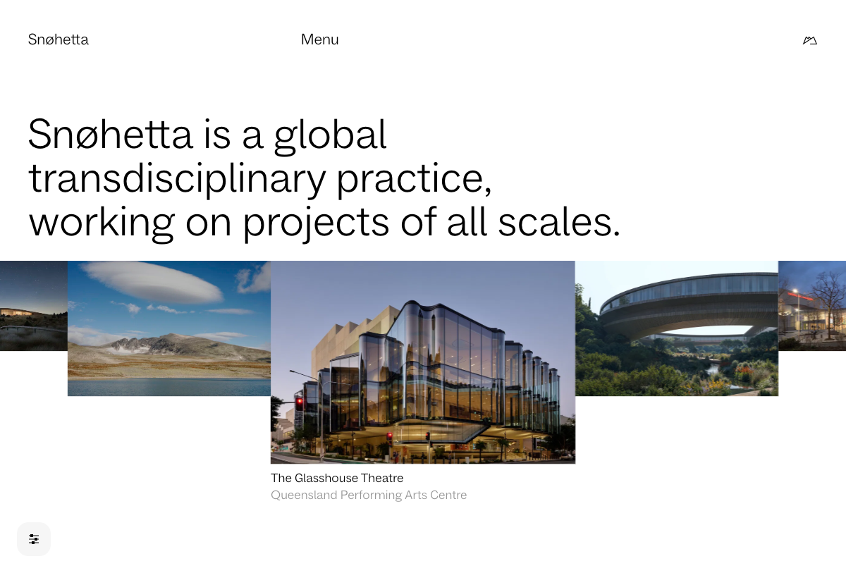 Snohetta homepage